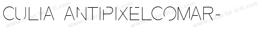 Culia ANTIPIXELCOMAR字体转换